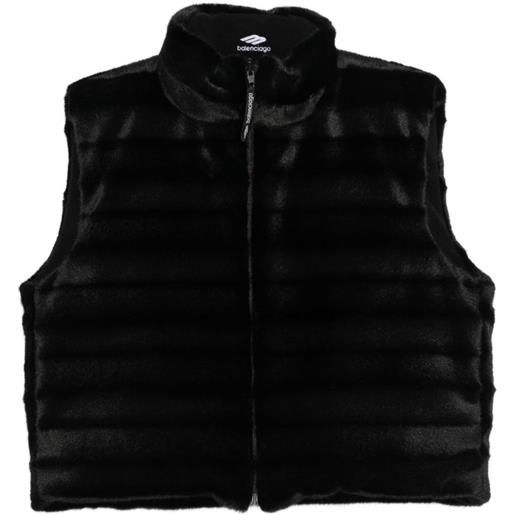 Balenciaga gilet con zip - nero