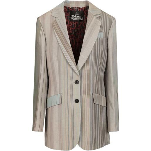 Vivienne Westwood giacca a righe - toni neutri