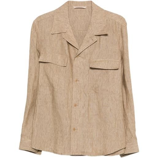 Briglia 1949 camicia in lino - toni neutri