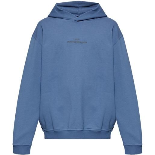 Maison Margiela felpa con cappuccio - blu