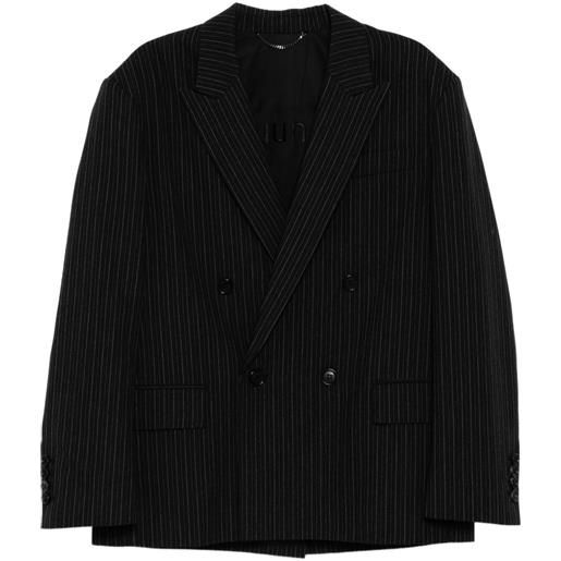 Juun.J blazer a righe - nero