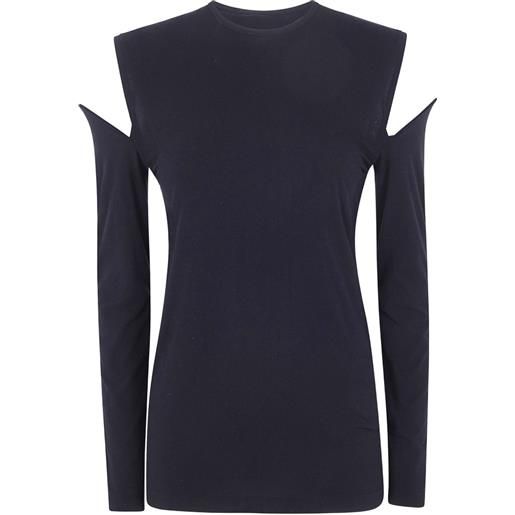 Junya Watanabe t-shirt con cut-out - nero