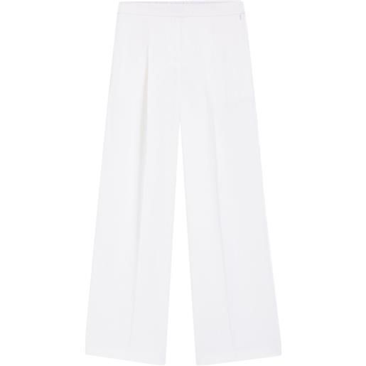 BOSS pantaloni plissé - bianco