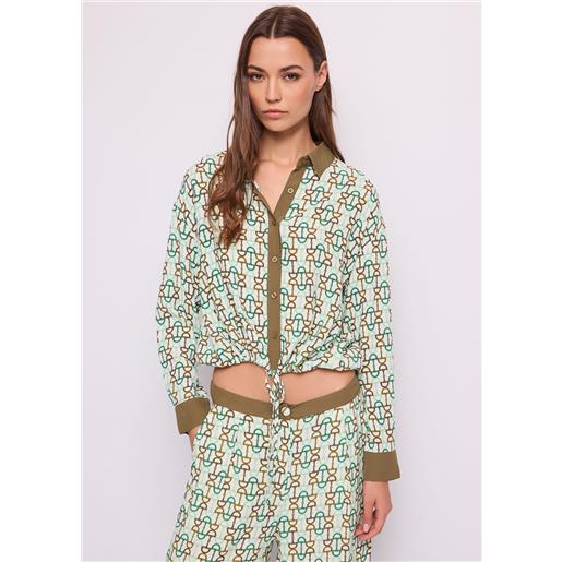 Gaudì camicia da donna con stampa geometrica