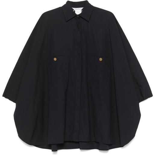 Max Mara camicia mini in popeline - blu