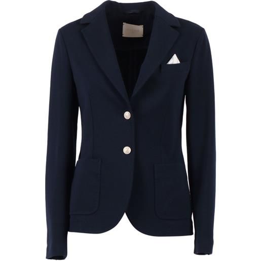 Circolo 1901 giacca slim con bottoni - blu