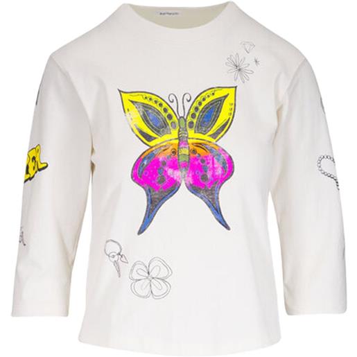 MOTHER t-shirt the better half con stampa - bianco