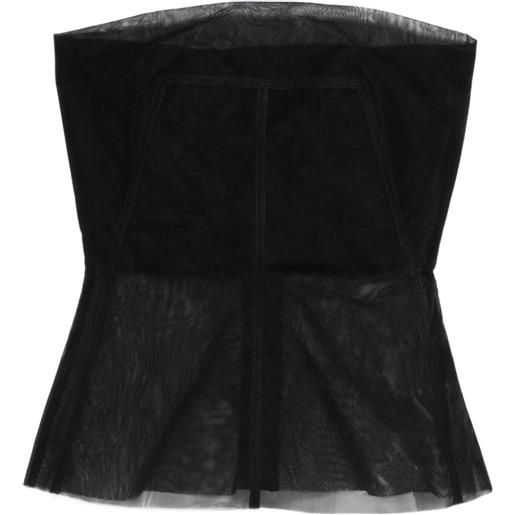 Rick Owens top a bustino - nero