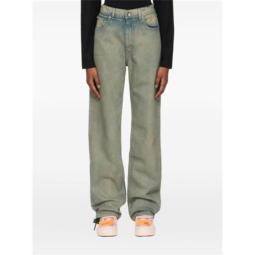 Off-White jeans a vita alta - blu