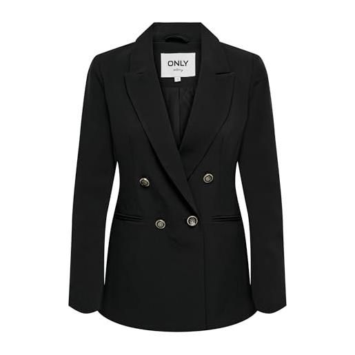Only onlastrid life l/s fit tlr noos blazer da donna, nero, 42