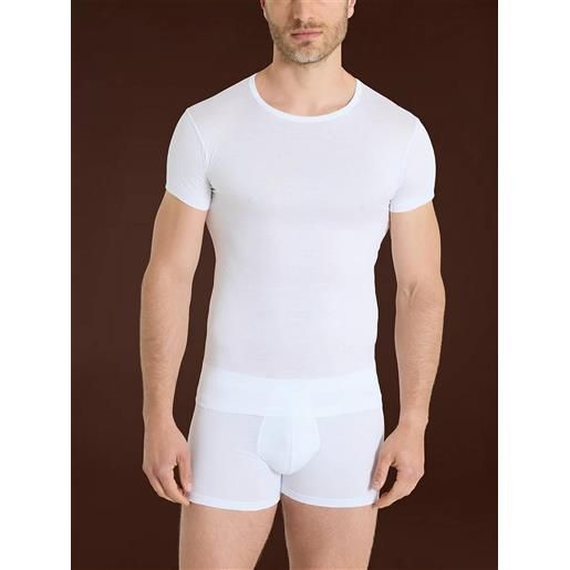 RAGNO maglia silkotton mezza manica girocollo RAGNO 601697 bianco