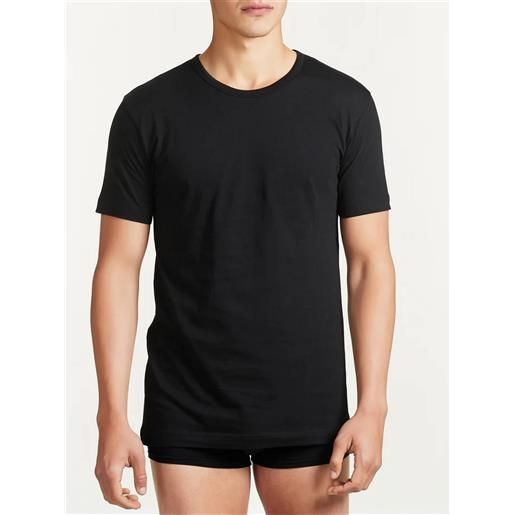 RAGNO maglia mezza manica girocollo pacco doppio RAGNO 601417 nero