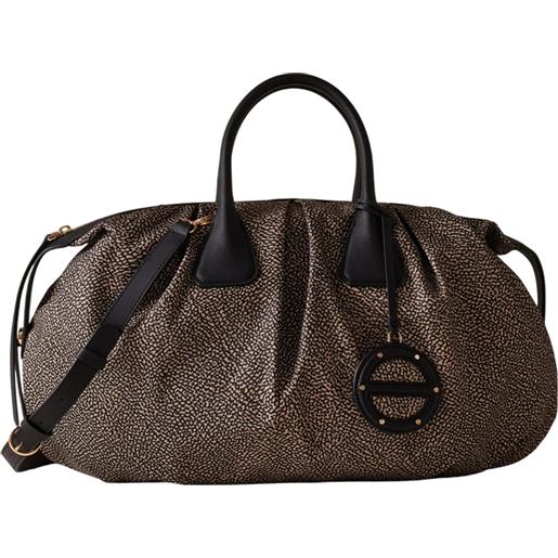BORBONESE borsa bauletto large - 91010216ah1x11 - naturale