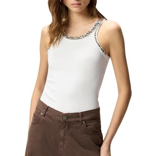PINKO canotta coriandoli - 104109a35y - bianco