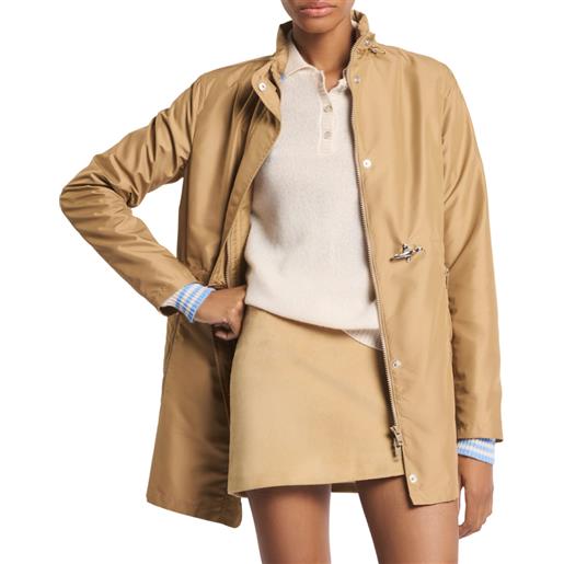 FAY trench virginia in popeline tecnico - naw50523960ax2c806 - marrone chiaro