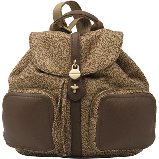 BORBONESE zaino poche medium - 910101990189994 - beige