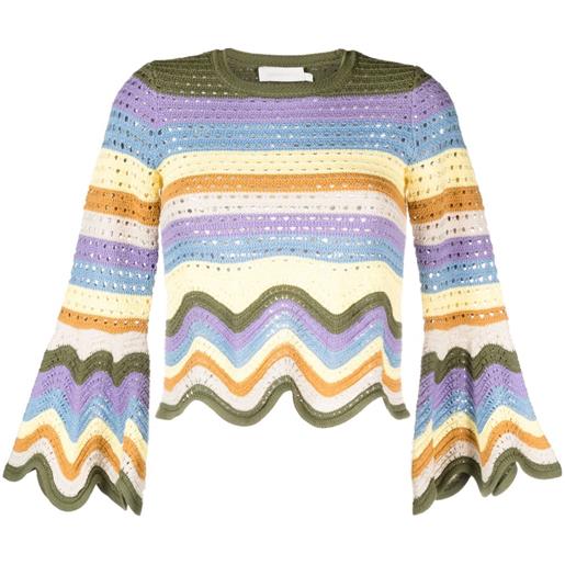 ZIMMERMANN top a righe - giallo