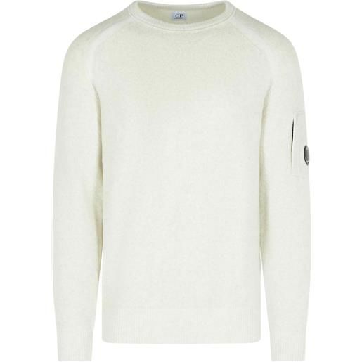 C.P. Company maglione con applicazione - bianco