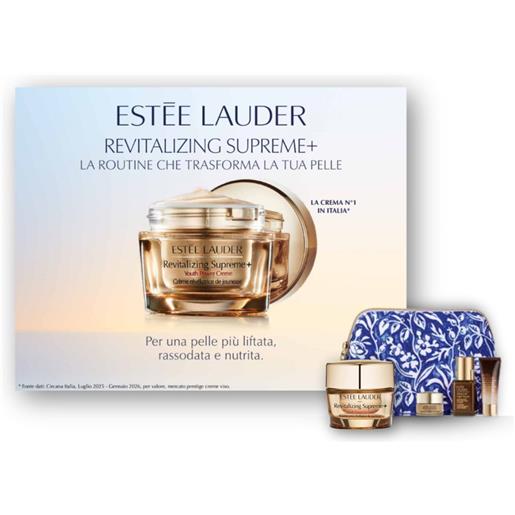 Estee lauder supreme spring set 50ml + 5ml + 7ml + 3ml set con crema, detergente, siero notte e balsamo occhi
