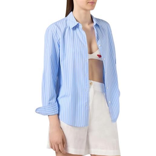 MC2 SAINT BARTH camicia meredith a righe - mdh001-00845l - azzurro