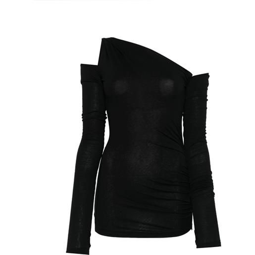 Isabel Benenato top con spalle scoperte - nero