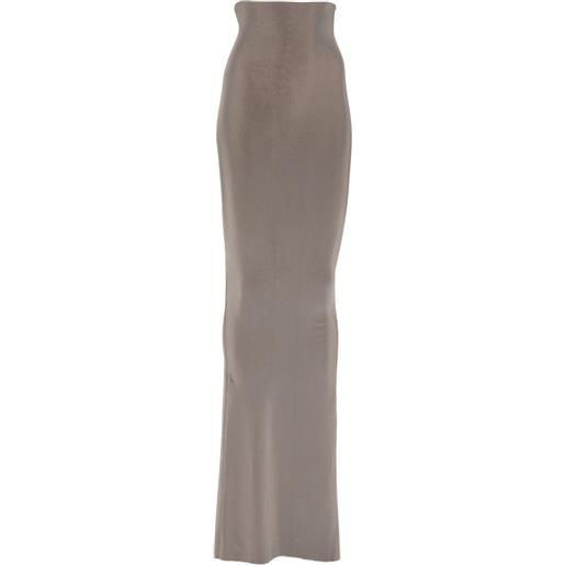 Rick Owens gonna lunga dirt coda - grigio