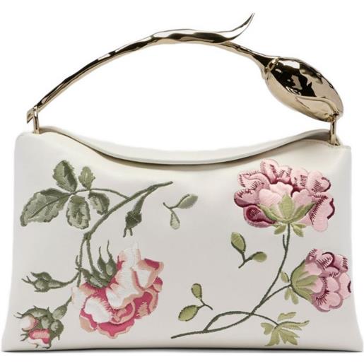 ERDEM borsa tote bloom media - bianco
