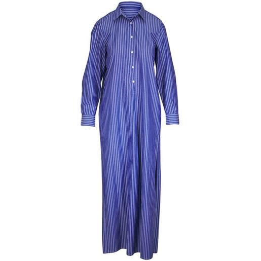Nili Lotan chemisier lungo a righe - blu