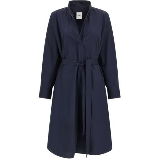 Nude chemisier con cintura - blu