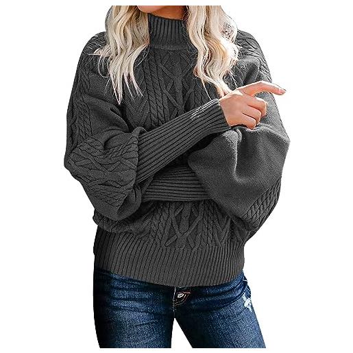 Maglia a maniche lunghe da donna, alla moda, con stampa a piuma, a girocollo, per autunno e inverno, leggera, a maniche lunghe, maglietta casual