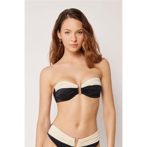 Calzedonia fascia costume elegant bicolor nero