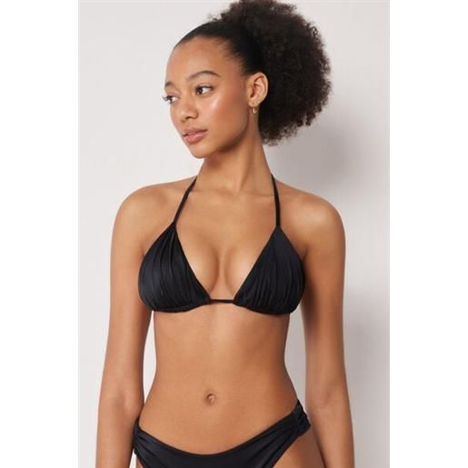 Calzedonia triangolo costume shiny satin nero