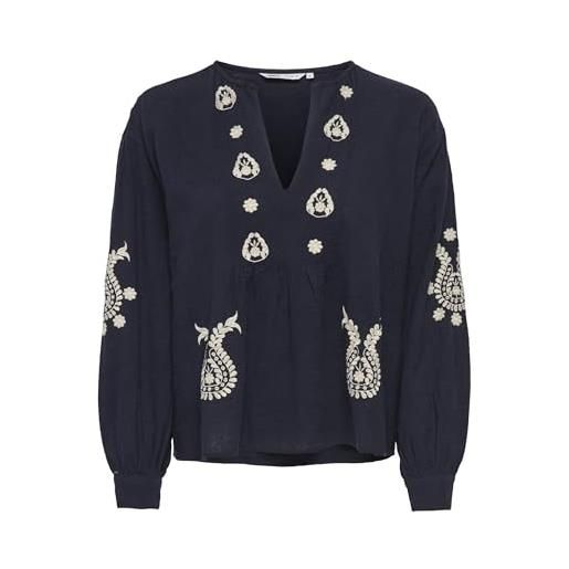 ONLY onlmoon l/s emb top wvn noos