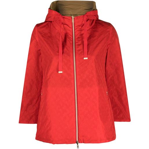 Herno giacca reversibile con stampa - rosso