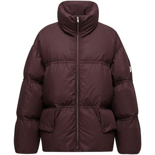 Moncler giacca con scollo a imbuto - marrone