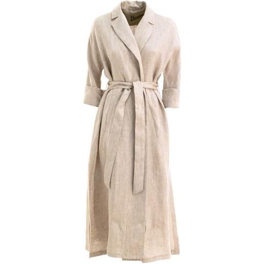 Herno cappotto con cintura - toni neutri