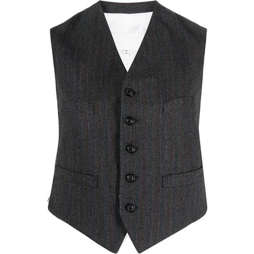 Maison Margiela gilet gessato - grigio