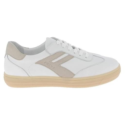 Andrea Conti Sneaker in weiß-goldfarben