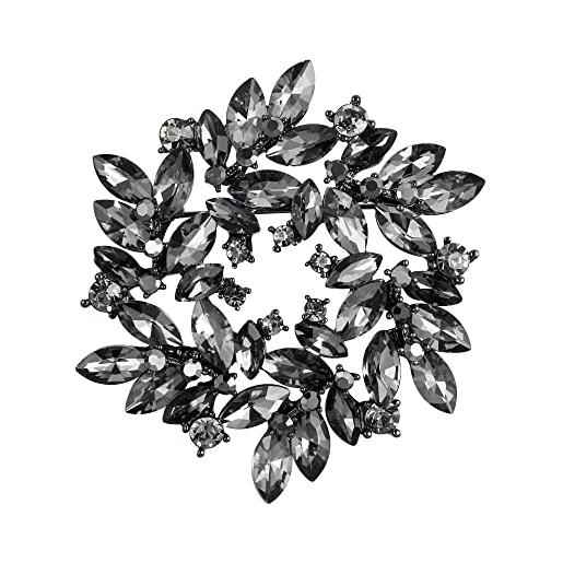 Acquista Spilla stile strass Pin Corona Design Seno Regalo di nozze vintage in Italia a partire da 1.6