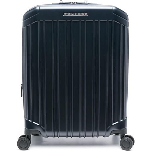 PIQUADRO trolley da cabina con zip - blu