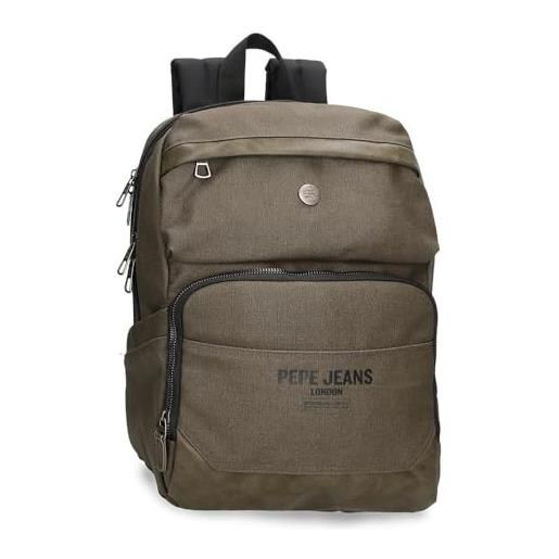 Pepe Jeans berwick - borsa messenger uomo, verde, talla única, zaino casual per laptop