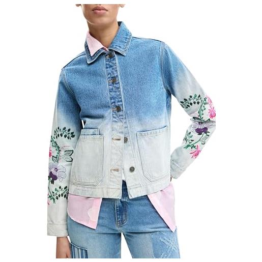 Desigual giubbotto in jeans donna blu