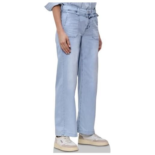 Street One look sbiancato wide leg jeans ultra bleached wash 29