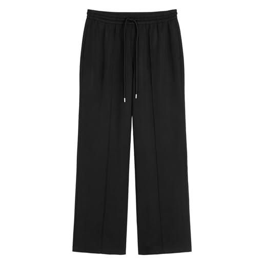 Marc O'Polo marc oߴpolo denim donna pantaloni in tessuto con vita elasticizzata relaxed fit, nero (black), xl