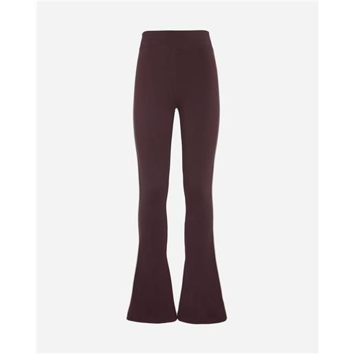 CALZITALY Leggings A Zampa Elasticizzati Donna: Vita Alta, Made In Italy, Colori Nero, Verde, Petrolio, Beige (Taglie XS-XL)