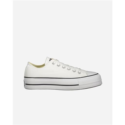 Converse chuck taylor all star ox lift w - scarpe sneakers - donna - bianco