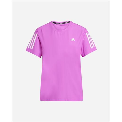 Adidas otr b w - t-shirt running - donna - viola