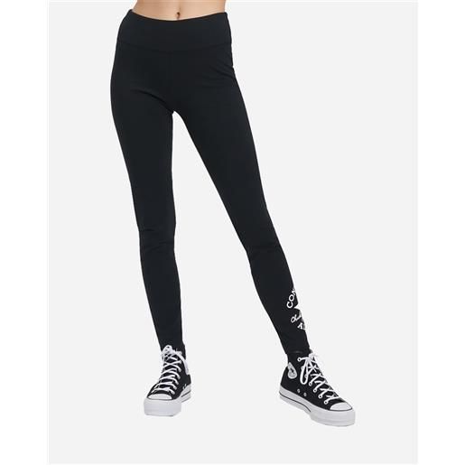 Converse logo all star lateral w - leggings - donna - nero