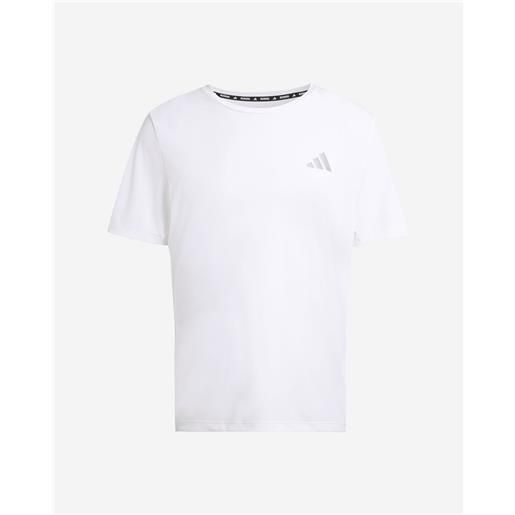 Adidas run essentials m - t-shirt running - uomo - bianco