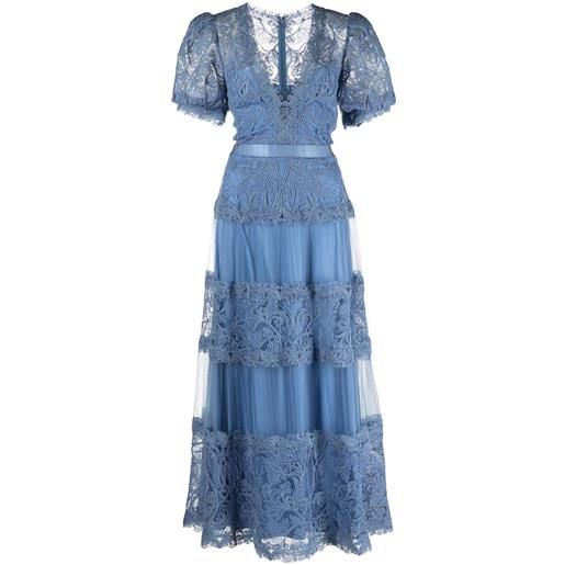 Tadashi Shoji abito a fiori fatiha - powder blue